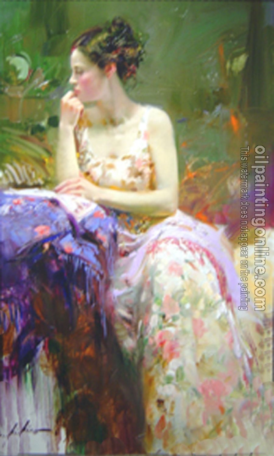 Pino Daeni - Impression oil painting.